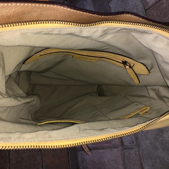 Cynthia Rowley butter yellow leather tote bag - Picture 6 of 8